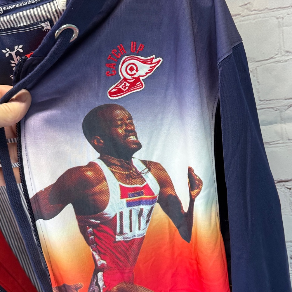 ⭐️NWT LRG limited edition catch up track and field full zip hoodie SZ 4XL - Picture 10 of 12